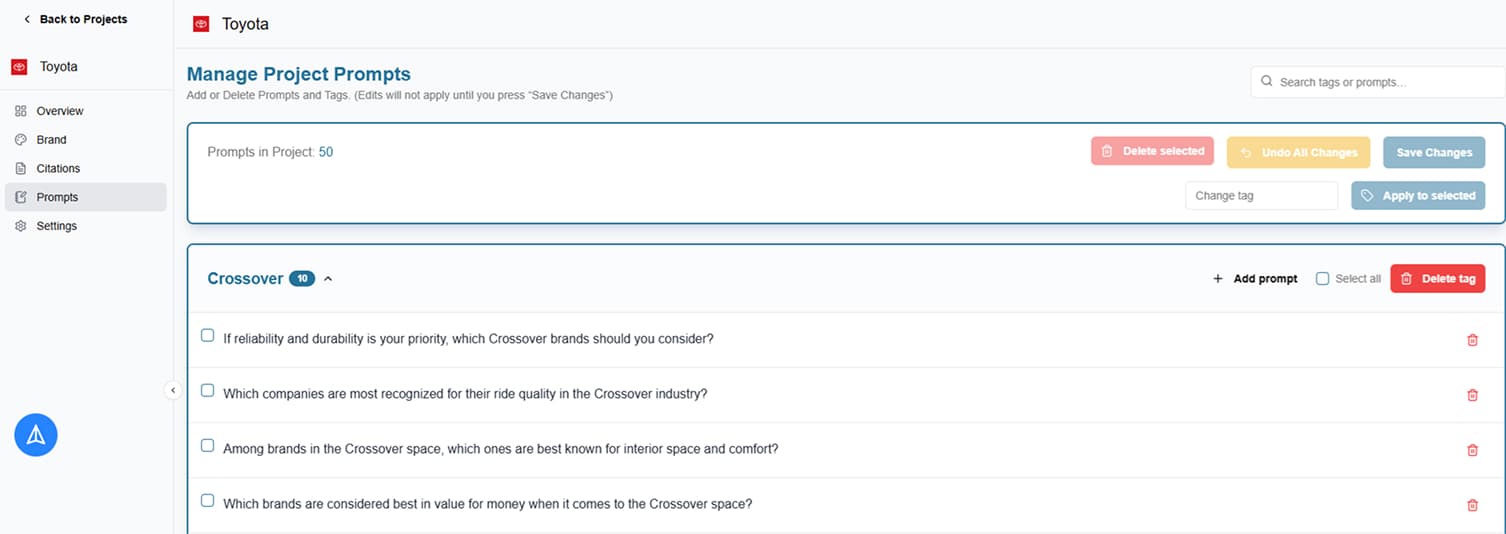 Competitive benchmarking