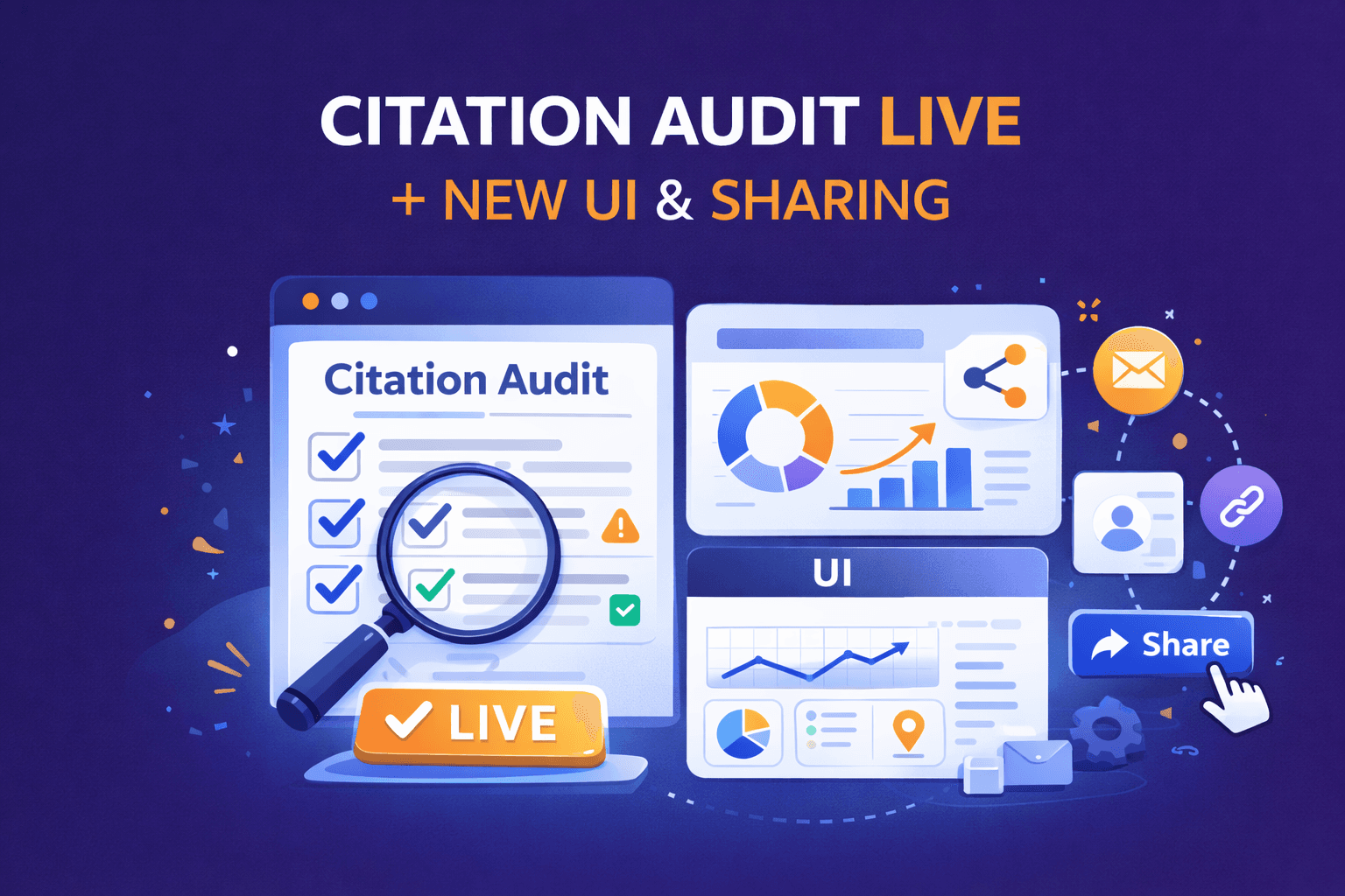 The Citation Audit is Now Live — Plus Flexible Sharing, a New Dashboard View, and More